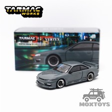 Modellino auto Tarmac Works TW 1:64 VERTEX Silvia (S 14) grigio pressofuso