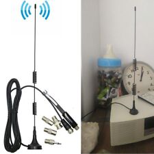 Antenna AM/FM Base Magnetica Antenna Radio FM per Video da Interno con 5 Adattatori