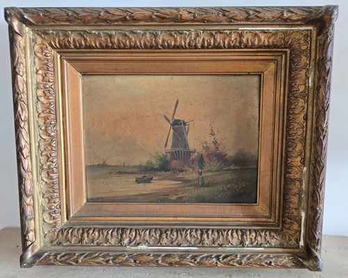 Antico quadro dipinto - quadro,