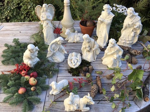 Antico presepe grande pezzi - presepe, 11