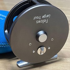 Mulinello a mosca trota grande Fellows finitura grigia design leggero lavorat...