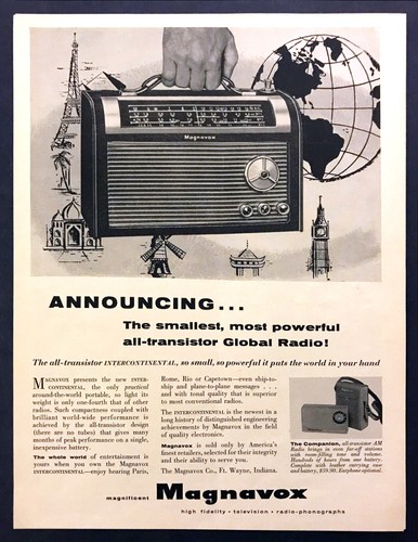 1957 magnavox all transistor - 1957, all-transistor
