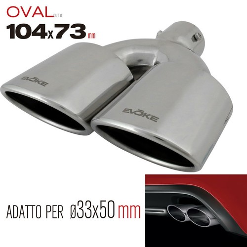 Terminale scarico ovale - di,