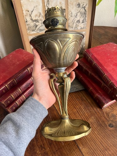 Lampada petrolio ottone - lampada, a