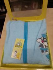 Looney tunes accappatoio bimbi in cotone per 6/7 anni