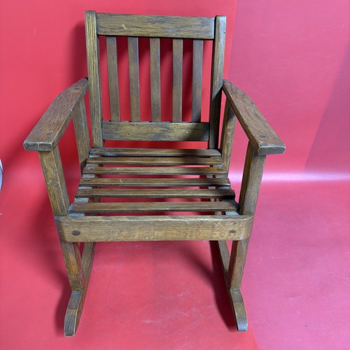 Sedia dondolo rustica casale - a,