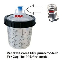 ADATTATORE TAZZE MONOUSO PPS PISTOLE A SPRUZZO  IWATA W400, LPH400 Sata NR92/95