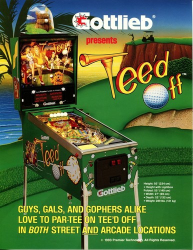 Teed off gottlieb flipper - teed,