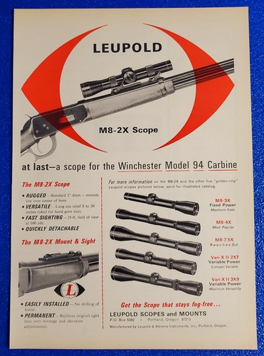 1964 leupold 2x - 1964, m8-2x