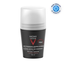 Vichy Homme - Deodorante Antitraspirante Controllo Estremo 72H Roll On, 50ml