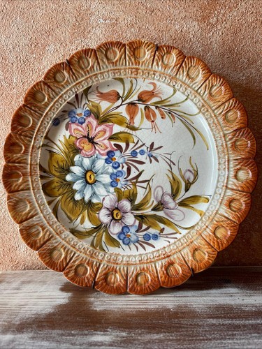 Piatto ceramica dipinto - piatto, a