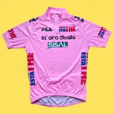 82º Giro d'Italia Fila Maglia Rosa 1999 Gotti Vintage Cycling Jersey Ciclismo