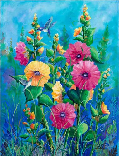 Piastrella hollyhock accento - piastrella, e