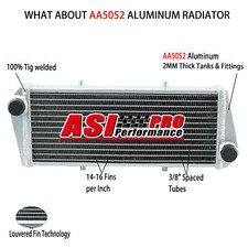 2 Rangée Radiateur Alu Pour
