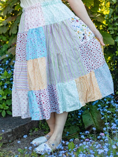 Gonna lunga midi - , patchwork