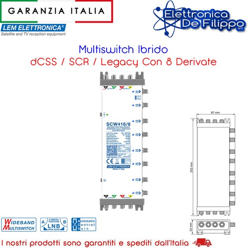 Multiswitch ibrido con cavi - con,