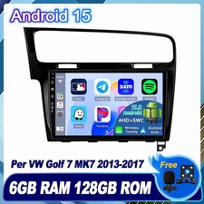 6+128GB Autoradio Per VW Golf 7 MK7 2013-2017 Navi CarPlay Android15 GPS DAB+DSP