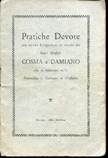 Pratiche Devote Santi Medici COSMA e DAMIANO Parrocchia S. Gennaro in Molfetta