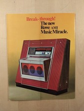 Flyer brochure jukebox AMI Rowe Music Miracle 1968 - originale USA