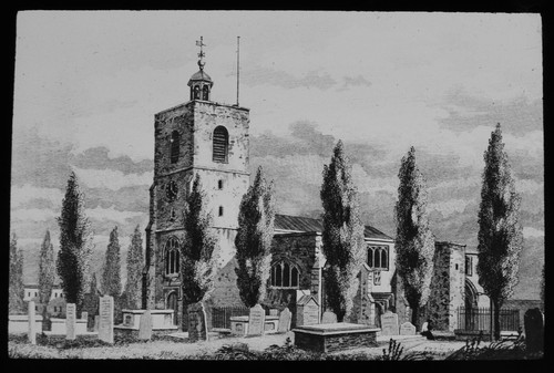 Antique magic lantern - slide, st