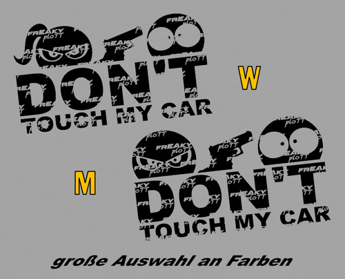 Adesivo dont touch car - adesivo,