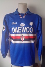 SAMPDORIA MATCH WORN SHIRT MORENO MANNINI SEASON 1997/98 HOME VERSION SERIE A