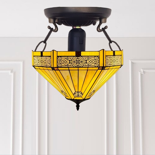 Plafoniera stile tiffany - plafoniera,