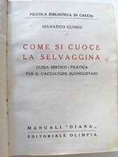 5 libri:la selvaggina-la lepre- psicologia canina-Il tempo che farà-Il campeggio