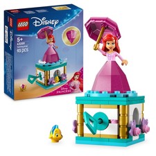 LEGO ǀ Disney Princess Ariel Ballerina - Trottola Giocattolo con Mini Bambolina,