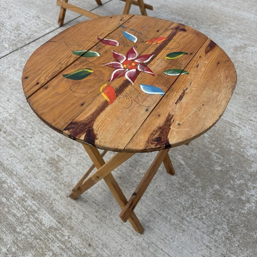 Tavolino rotondo d vintage - tavolino, 18"
