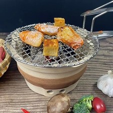 Affidabile tappetino a rete griglia rotonda 27 cm per barbecue a carbone e gas