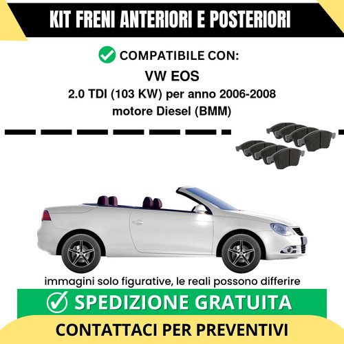 Pastiglie freno ant - pastiglie, +