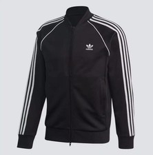 Adidas Adicolor Superstar SST Track Jacket Black Men Size M Felpa Tuta Uomo Nero
