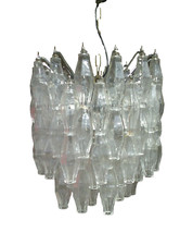 CARLO SCARPA PER VENINI  LAMPADARIO POLIEDRI POLYHEDRAL CHANDELIER CARLO SCARPA