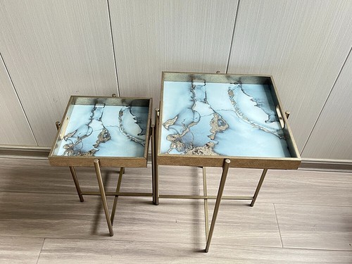 Set vassoi quadrati - set, argento