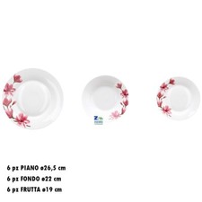 SERVIZIO PIATTI 18 PZ BIANCO