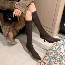 Stivali Donna Ginocchio Tacco