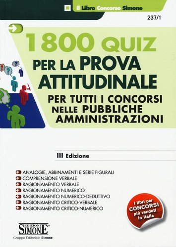 Libri 1800 quiz per prova - quiz,