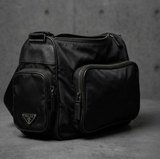 Borsa a tracolla Prada nera