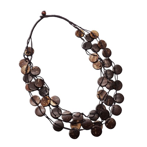 Collana boho strati - in, legno