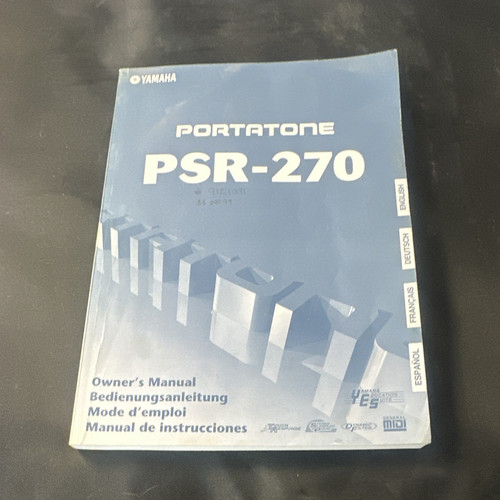 Yamaha portatone psr 270 - portatone, psr-270