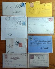 ITALY REGNO 8 BUSTE VIAGGIATE