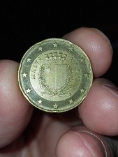 Malta 20 centesimi 2008 con F sulla stella