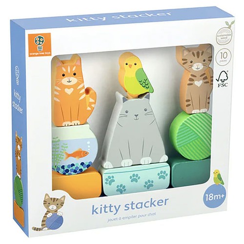 Orange tree toys kitty stacker - orange,