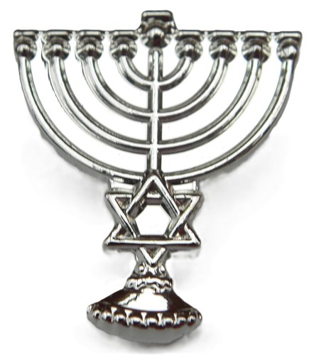Menorah pin badge hanukkah - pin,