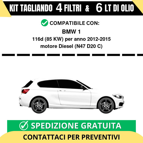 Tagliando per bmw 116d kw - tagliando,
