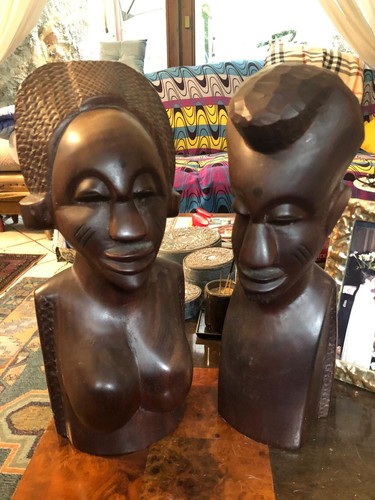 Statue africane uomo donna - africane,