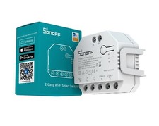 SONOFF DUAL R3 CONTROLLO VOCALE WIFI ALEXA GOOGLE HOME 2 CANALI DOMOTICA 1 PEZZO