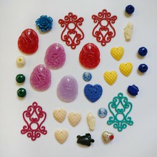 Lotto 230 perle sfaccettate in