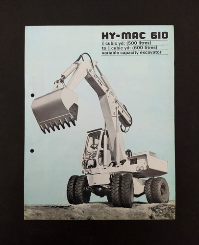 Brochure escavatore vintage - escavatore,